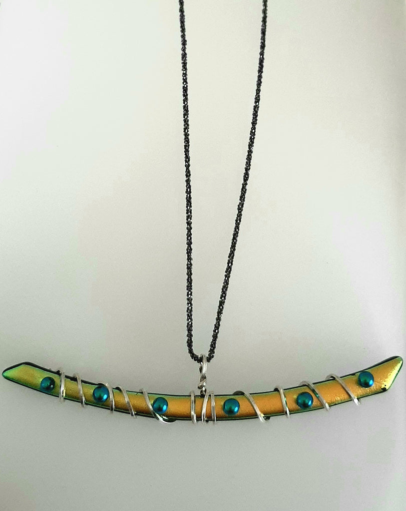 a horizon Dana Boyko Fused Glass collection necklace 