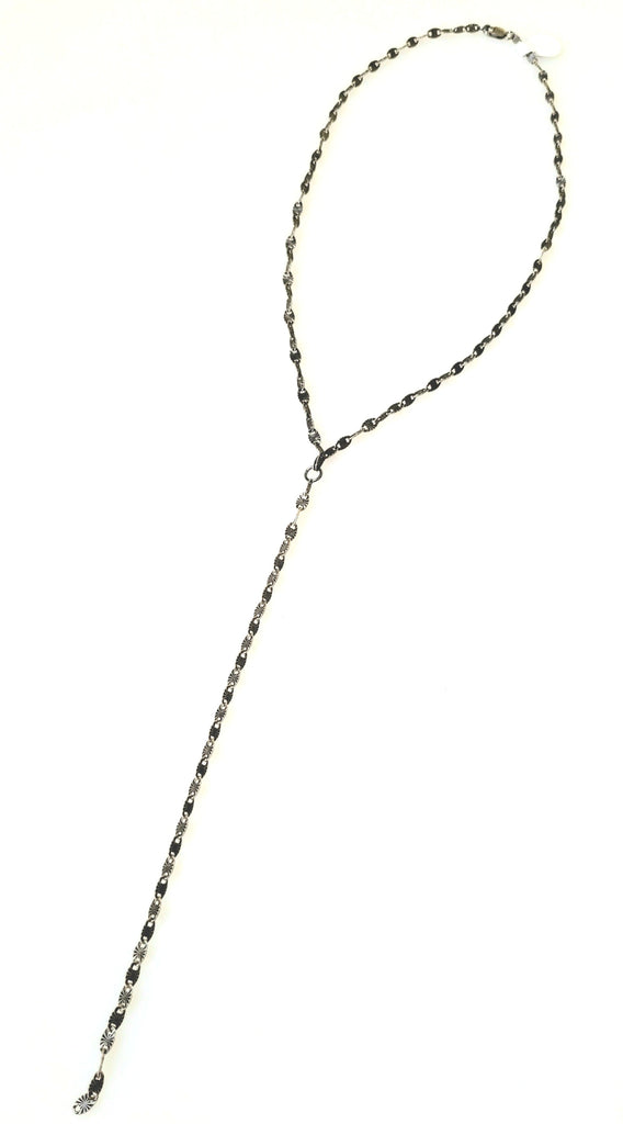 y Dana Boyko Fused Glass necklace oxidized sterling silver 1