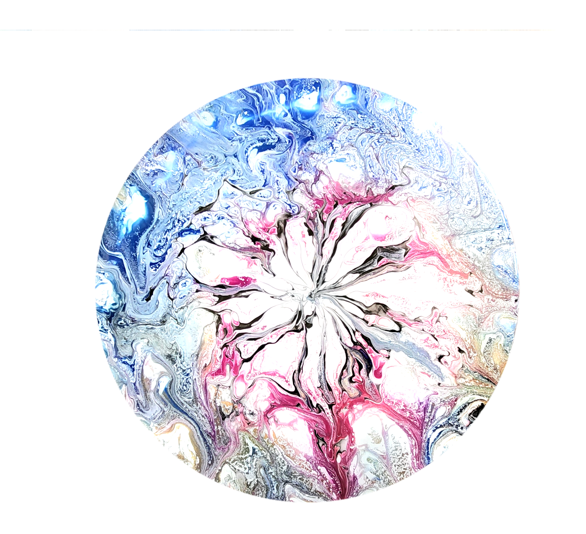 10" Fluid Art Painting- Untitled