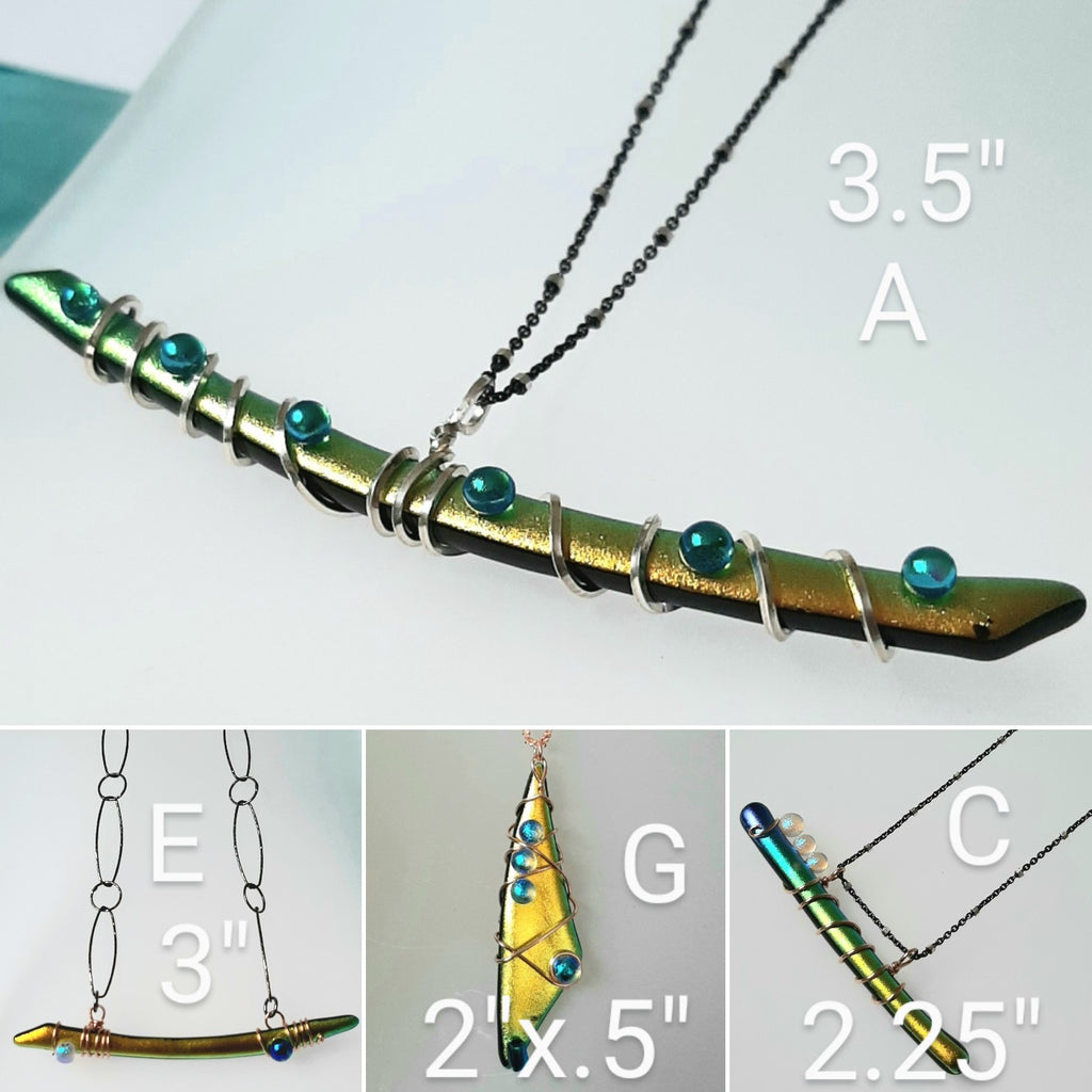 a horizon Dana Boyko Fused Glass collection necklace 