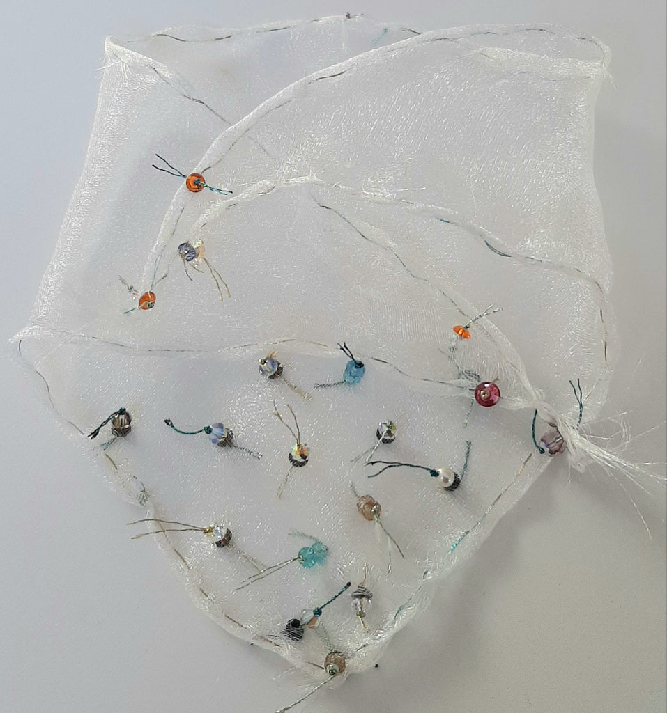 silk chiffon scarf embellished with swarovski crystals 3