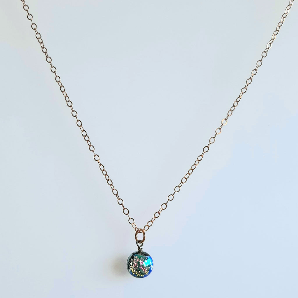 small scale Dana Boyko Fused Glass necklace